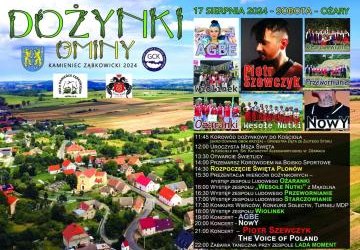 Zaproszenie na Dożynki Gminne w Ożarach